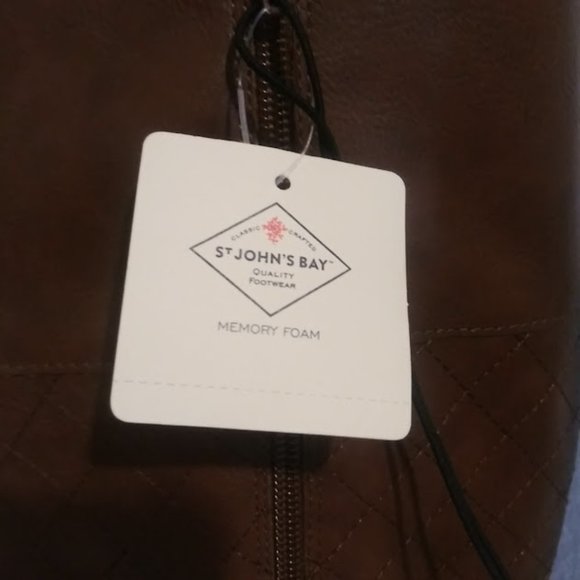 St. Johns Bay women's size 9 cognac (brown) riding boots - Picture 10 of 11